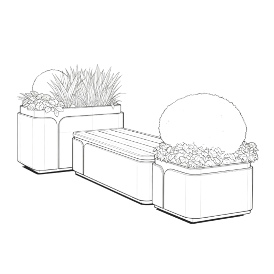 Seat Planter Bench